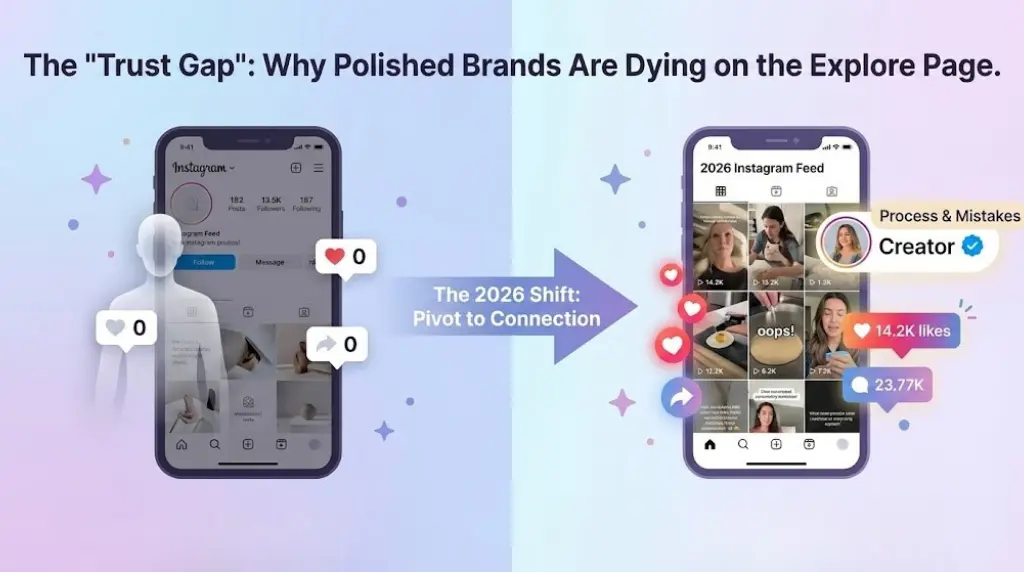 The "Trust Gap": Why Polished Brands Are Dying on the Explore Page