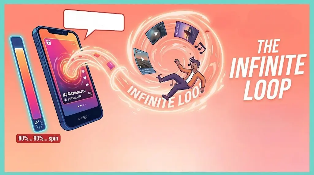 The Infinite Loop: Why Your Instagram Reels and Stories Keep Freezing Mid-Upload